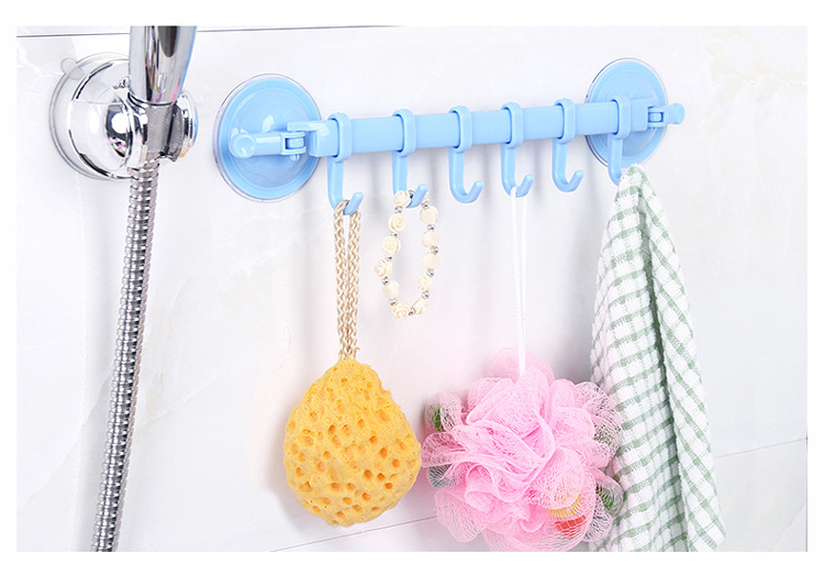 Miniatura 3 de COLGADOR CON VENTOSA - ROSADO: AZUL